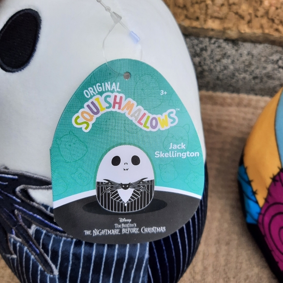 NWT Jack Skellington & Sally Nightmare Before Christmas Squishmallows Plush - Picture 7 of 7